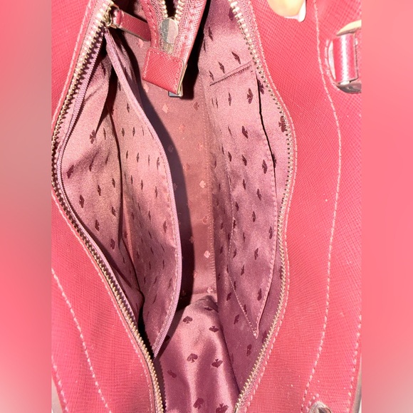 4FER NWOT Burgundy Satchel Bag with Matching Wallet - Picture 6 of 12